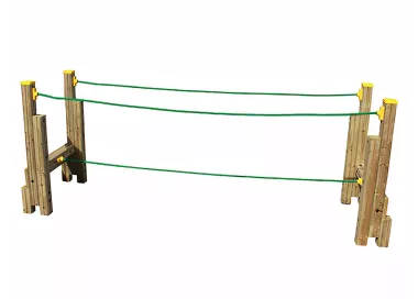 Corde de jeu polyester sur structure bois