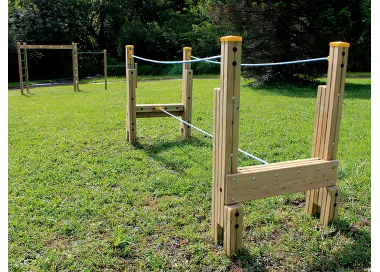 Corde de jeu polyester sur structure bois