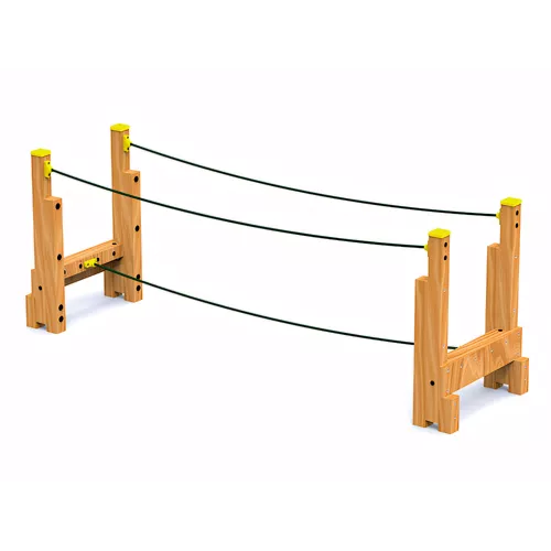 Corde de jeu polyester sur structure bois