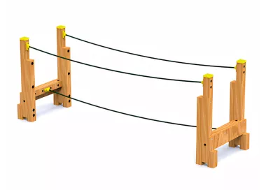 Corde de jeu polyester sur structure bois
