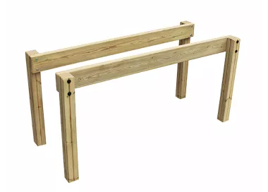Barres parallèles en bois traité 1,8m