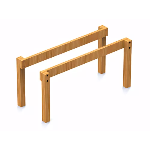 Barres parallèles en bois traité 1,8m