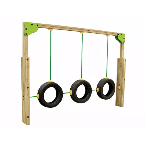 Passages oscillants pneumatiques en bois traité