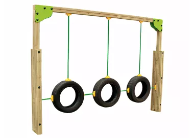 Passages oscillants pneumatiques en bois traité