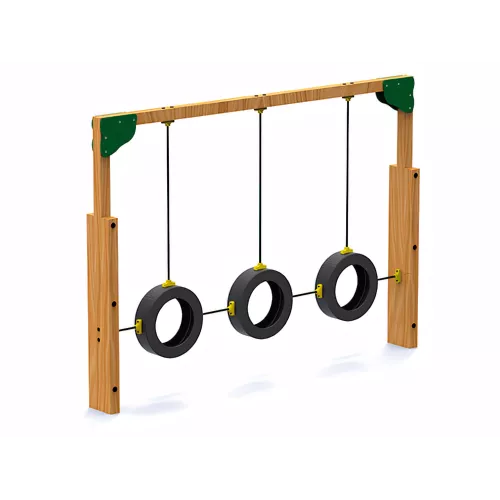 Passages oscillants pneumatiques en bois traité