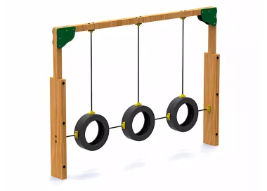 Passages oscillants pneumatiques en bois traité