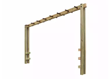 Escalier horizontal en bois traité 3,5m