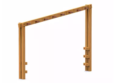 Escalier horizontal en bois traité 3,5m