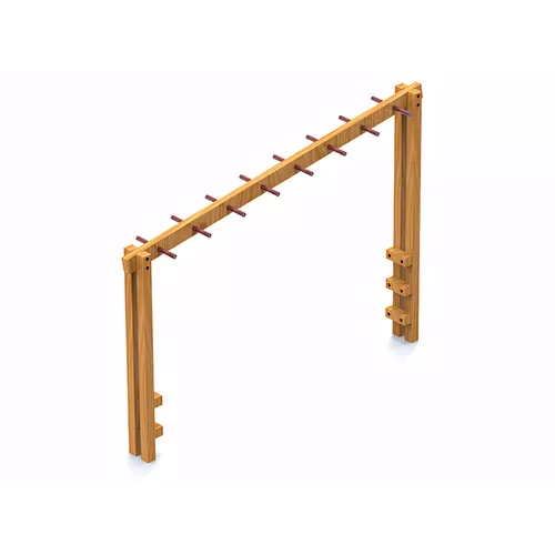 Escalier horizontal en bois traité 3,5m