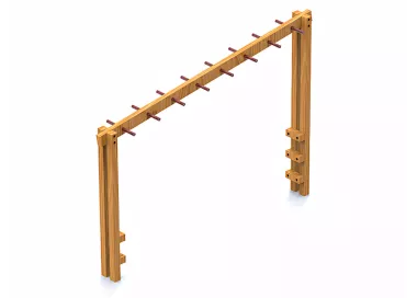 Escalier horizontal en bois traité 3,5m