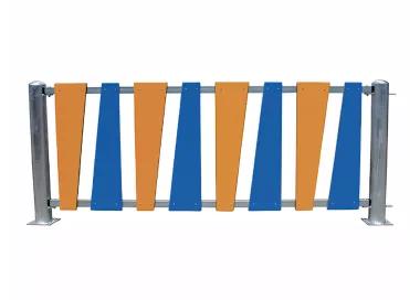 Bordure inégale bicolore en acier galvanisé