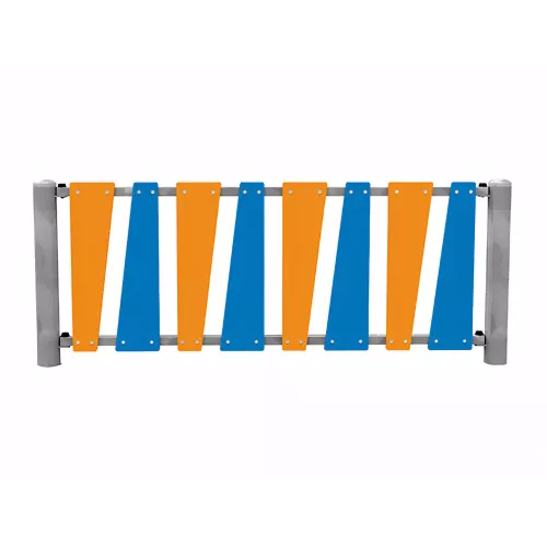 Bordure inégale bicolore en acier galvanisé