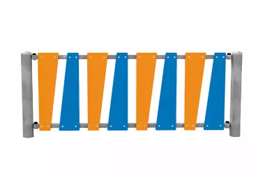 Bordure inégale bicolore en acier galvanisé