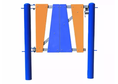 Porte inégal acier galvanisé 1 m