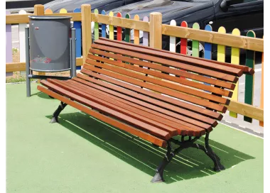 Banc Oyambre en bois tropical 2 mètres