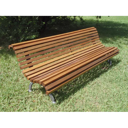 Banc Oyambre en bois tropical 2 mètres