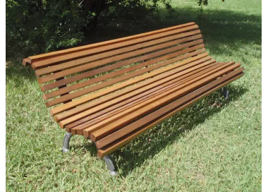 Banc Oyambre en bois tropical 2 mètres