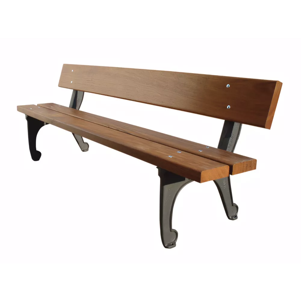 Banc Juliobriga en bois tropical 2 mètres Banc Juliobriga en bois tropical 2 mètres