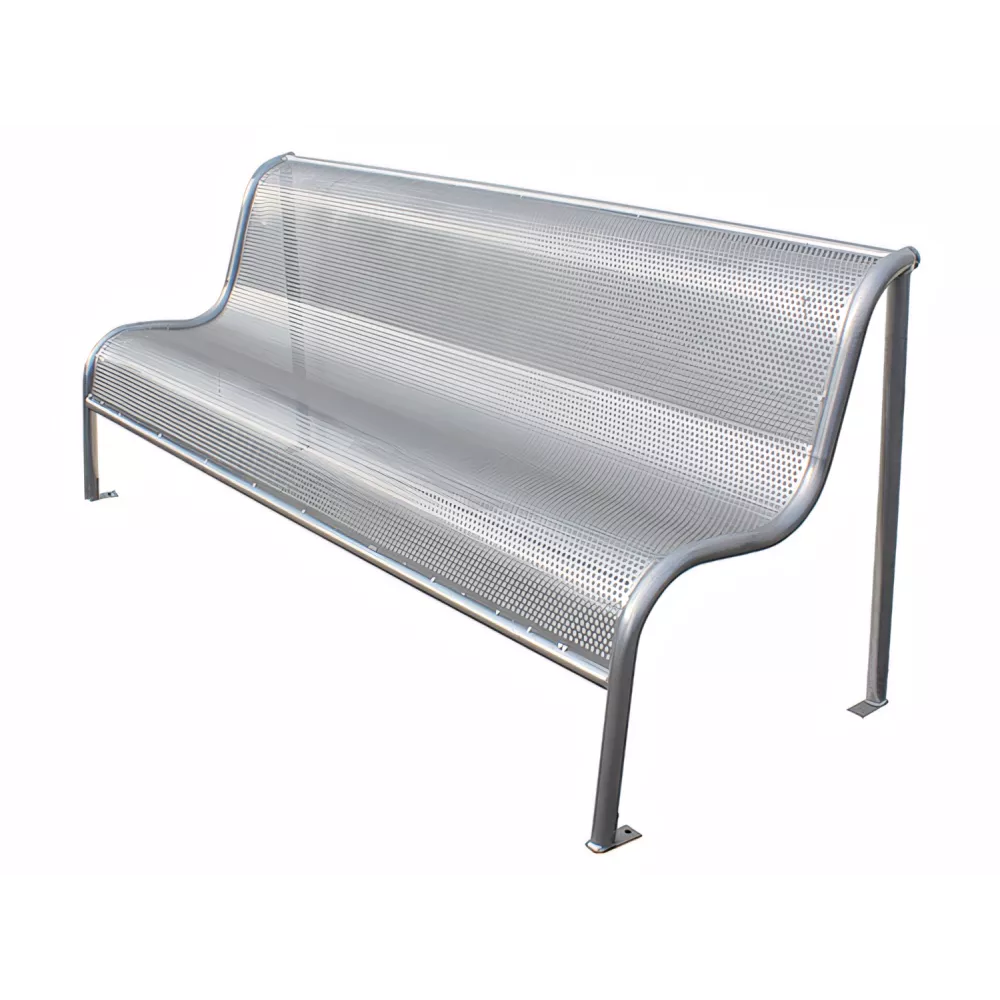 Banc Ola en métal perforé 2 mètres Banc Ola en métal perforé 2 mètres