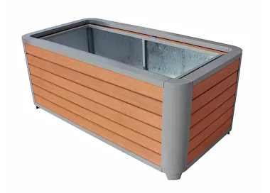 Jardinière eco-composite Urbatec 140 cm sans entretien