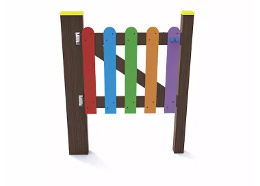 Porte clôture parc 1m eco-composite bicolore