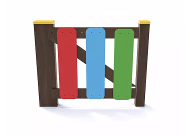 Porte clôture ondulée 1m en éco-composite