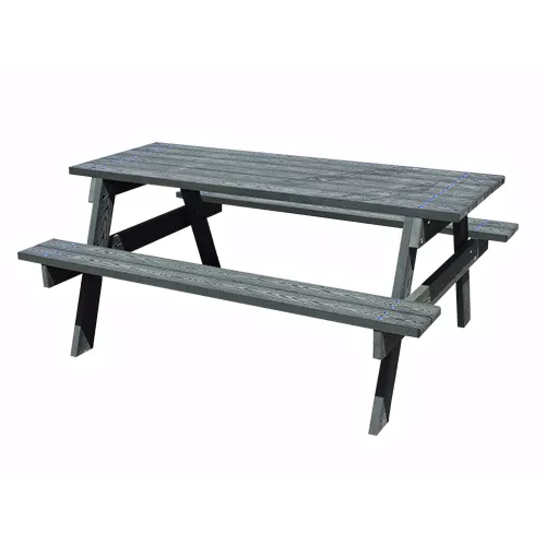 Table pique-nique eco-composite bois veiné 180cm
