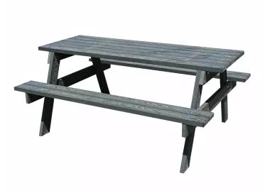 Table pique-nique eco-composite bois veiné 180cm
