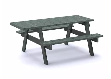 Table pique-nique adaptée fauteuils roulants bois composite