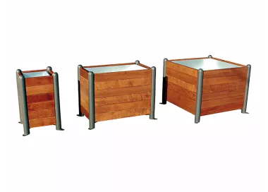 Jardinière Plus 100 cm bois tropical