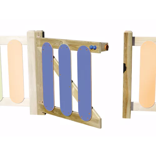 Porte de jeux en bois 1m