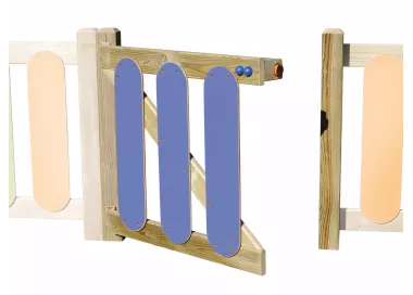 Porte de jeux en bois 1m