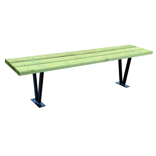 Banquette BRUGES lames en bois exotique