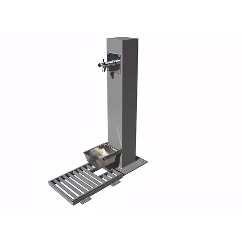 Fontaine acier noir pour personnes et chiens