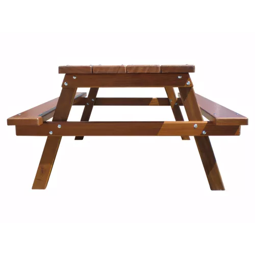 Table pique-nique en bois tropical vernis 2m