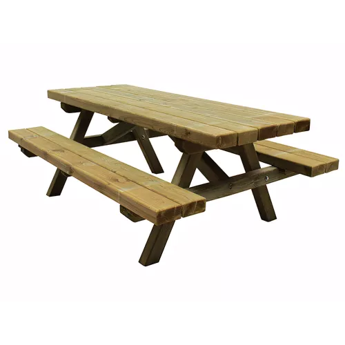 Table pique-nique bois traité 2m démontable