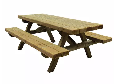 Table pique-nique bois traité 2m démontable