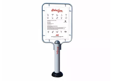 Panneau indicatif Urbagym en acier 77x29cm