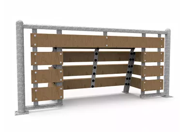 Mini but eco-composite acier galvanisé 1,1m