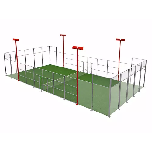 Piste de padel réglementaire aluminium et verre