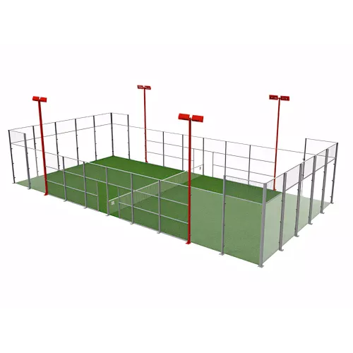 Piste de padel réglementaire aluminium et verre