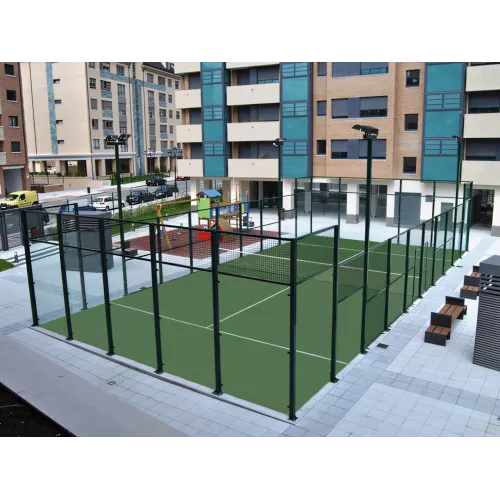 Piste de padel réglementaire aluminium et verre