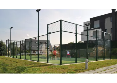 Piste de padel réglementaire aluminium et verre