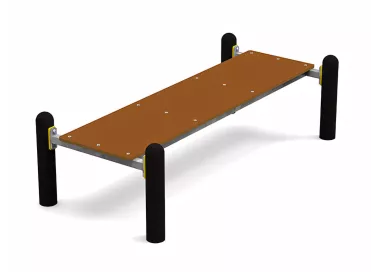 Banc abdominaux acier galvanisé pour street workout