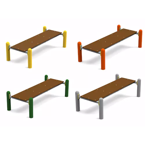 Banc abdominaux acier galvanisé pour street workout