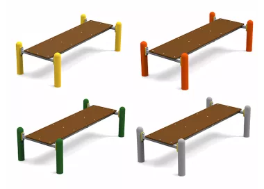 Banc abdominaux acier galvanisé pour street workout