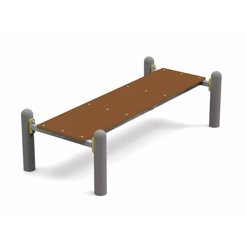 Banc abdominaux acier galvanisé pour street workout