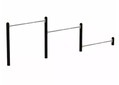 Barre de flexions triple en acier galvanisé