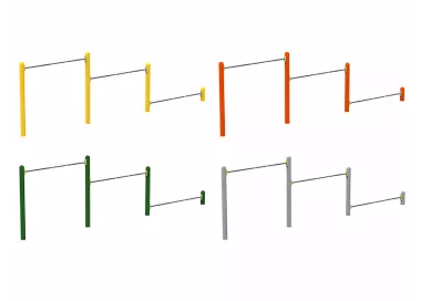 Barre de flexions triple en acier galvanisé