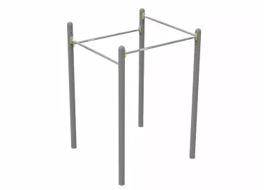 Cube street workout en acier galvanisé